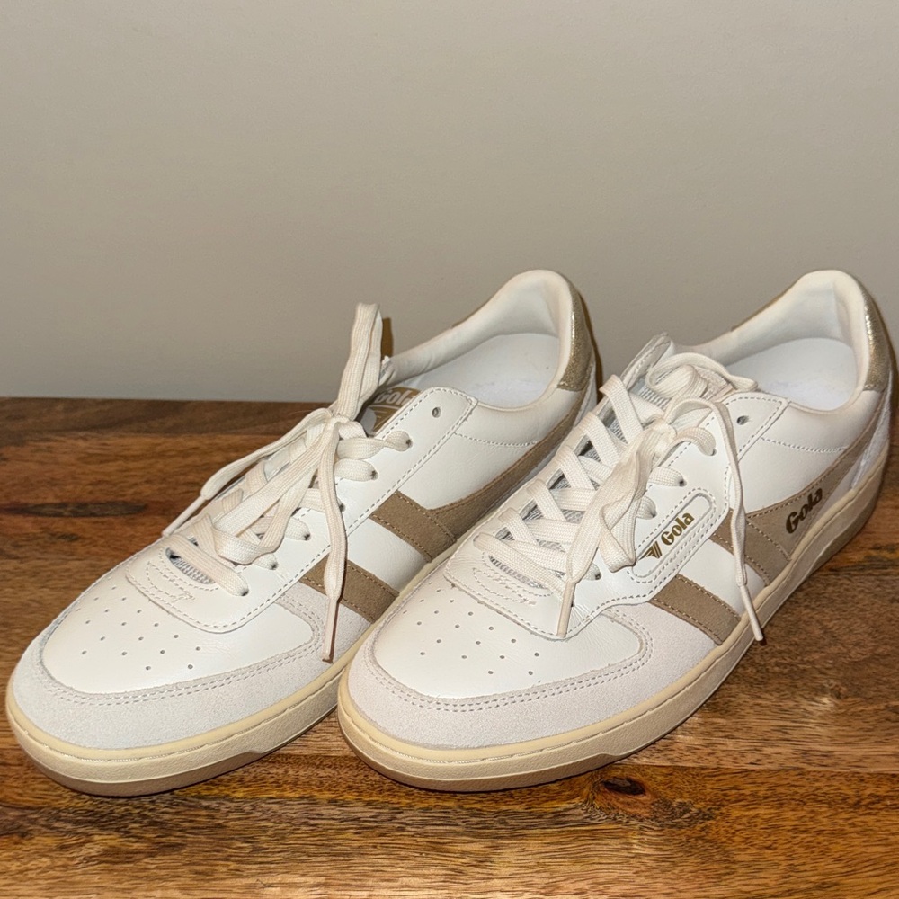 Gola Men's Cream and Tan Sneakers